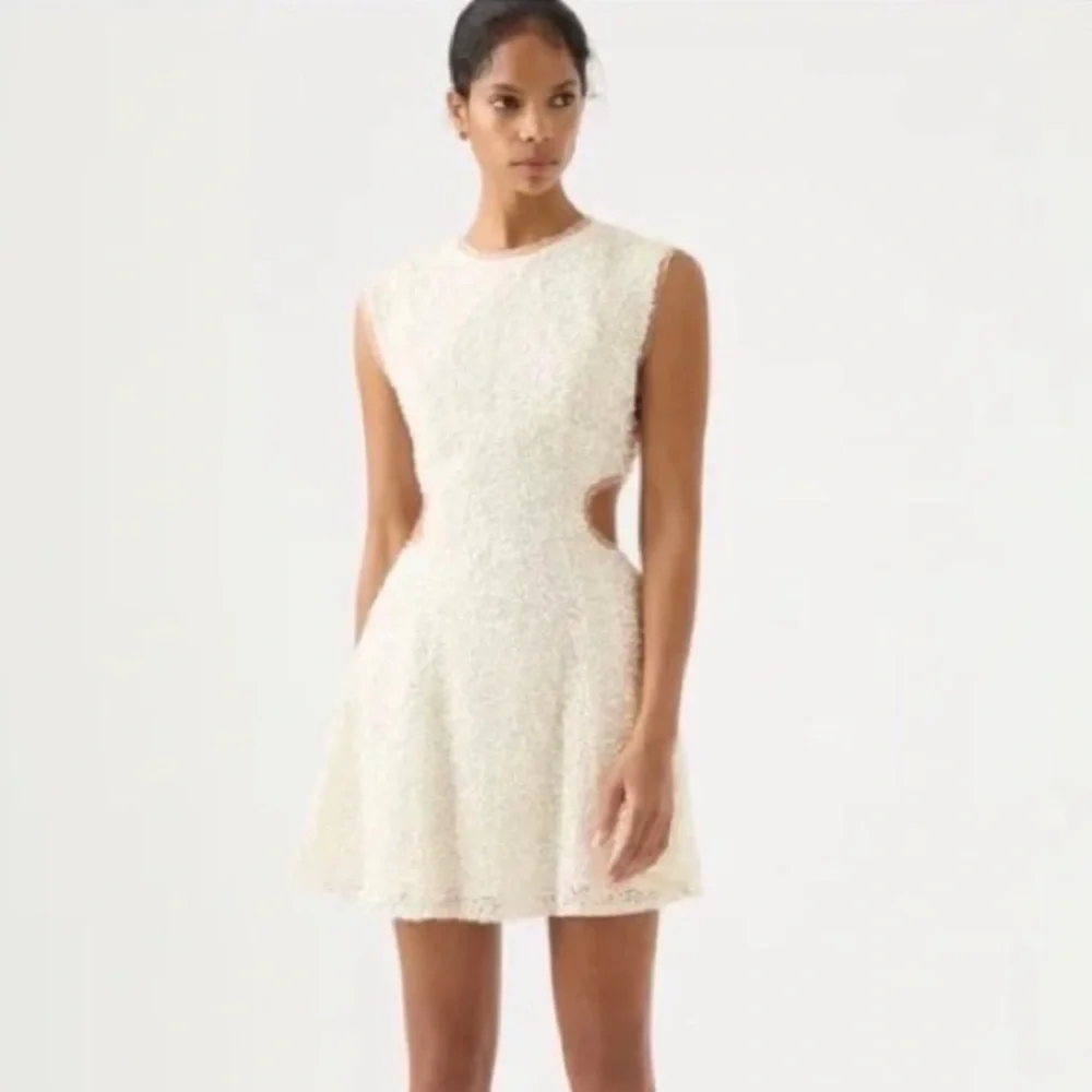 Aje Mirage Sequin Embroidered Cutout Dress - Picture 7 of 11